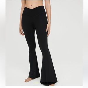 Aerie Crossover High Waisted Flared Legging